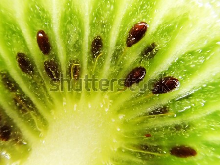 Kiwi Nice fraîches macro coup texture [[stock_photo]] © jonnysek