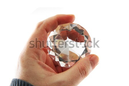 diamond in the hand  Stock photo © jonnysek