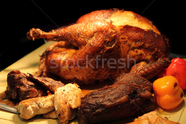 roasted turkey Stock photo © jonnysek