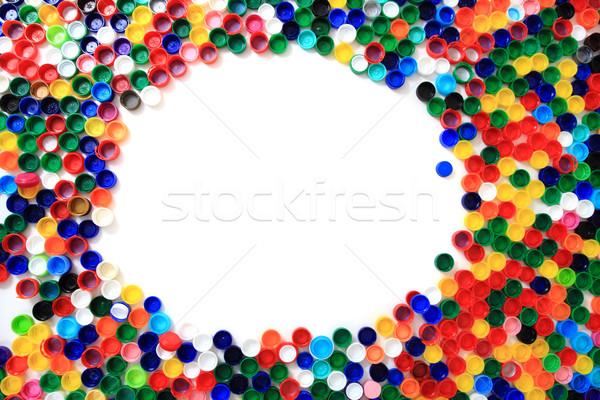 color plastic caps from pet bottles  Stock photo © jonnysek