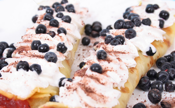 pancakes with blueberries Stock photo © jonnysek