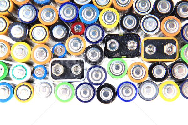 old batteries background Stock photo © jonnysek