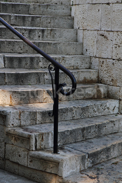 old stone stairways in Greece Stock photo © jonnysek