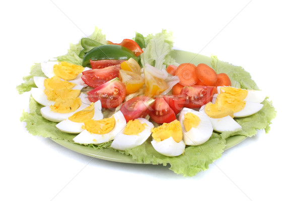Piatto mangiare completo sani verdura uova Foto d'archivio © jonnysek