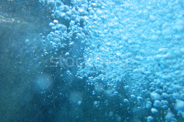 Stok fotoğraf: Mavi · su · kabarcık · oksijen · doku · doğa