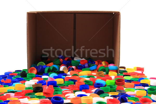 pet caps in the paper box  Stock photo © jonnysek