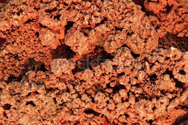 Natürlichen Kupfer Mineral Textur nice Metall Stock foto © jonnysek