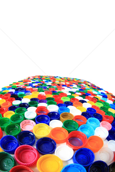 color plastic caps from pet bottles  Stock photo © jonnysek