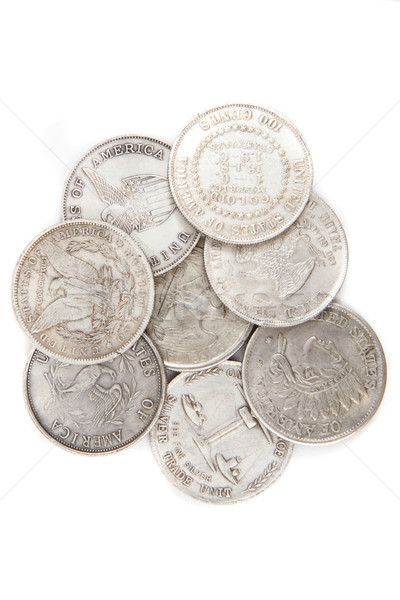 old silver dollars  Stock photo © jonnysek