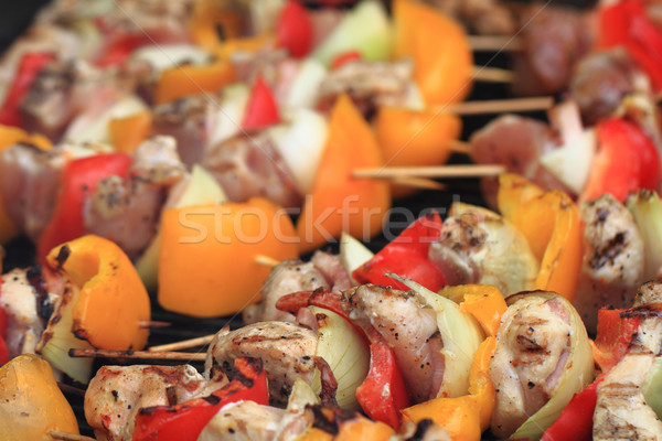 pig pork meat with vegetable  Stock photo © jonnysek