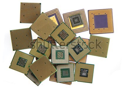 Cpu isoliert weiß Computer Technologie Industrie Stock foto © jonnysek