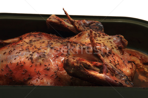 Sült kacsa szép étel háttér étterem Stock fotó © jonnysek