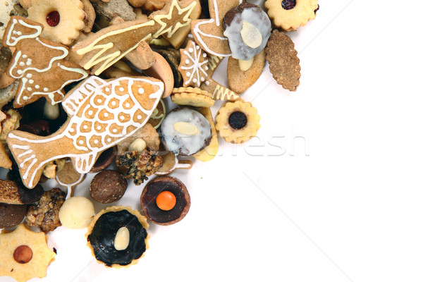 czech christmas cookies isolated Stock photo © jonnysek