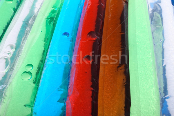 Kleur vloeibare Blauw Rood bruin groene Stockfoto © jonnysek