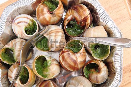snails with herb butter Stock photo © jonnysek