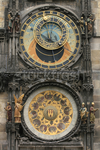 detail of old prague clock Stock photo © jonnysek