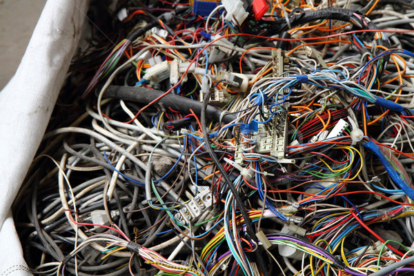 color wires garbage Stock photo © jonnysek