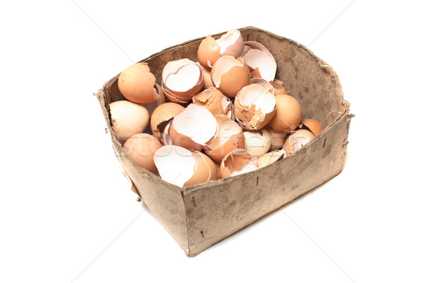 Stockfoto: Lege · eieren · bruin · schelpen · witte · Pasen