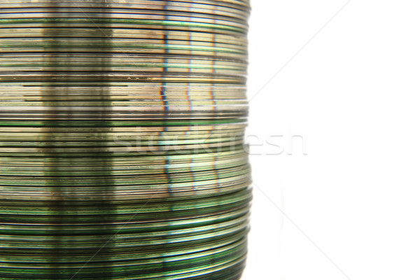 光盤 孤立 白 計算機 技術 彩虹 商業照片 © jonnysek