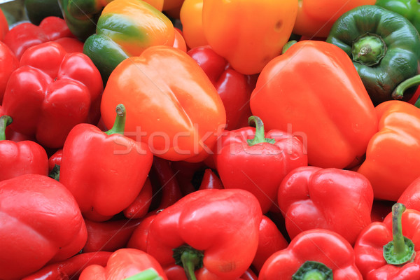 red and green pepper bells background Stock photo © jonnysek