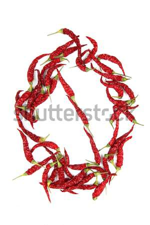 2013 chili isolato bianco alimentare rosso Foto d'archivio © jonnysek