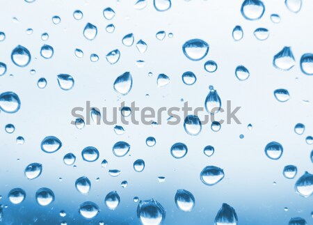 Waterdruppels textuur Blauw kleur water licht Stockfoto © jonnysek