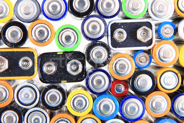 old batteries background Stock photo © jonnysek