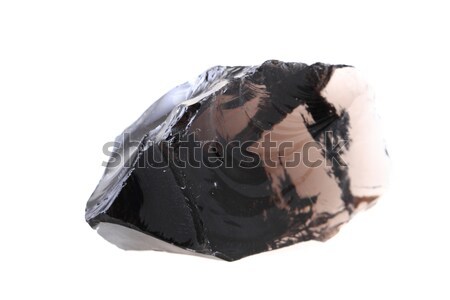 Odizolowany czarny biały szkła tle rock Zdjęcia stock © jonnysek
