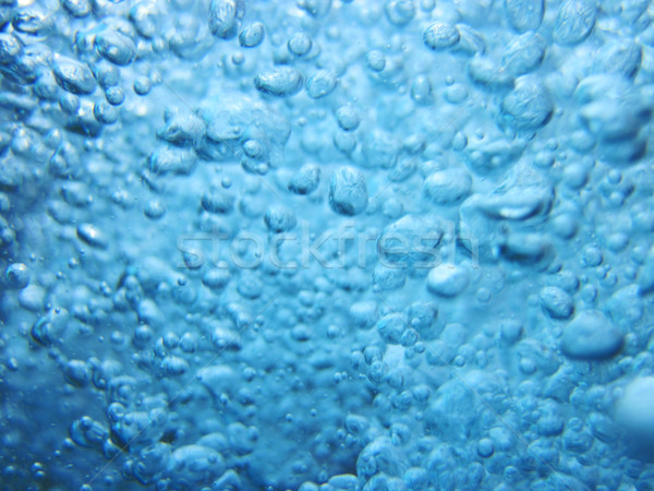 blue water with oxygen bubbles texture Stock photo © jonnysek