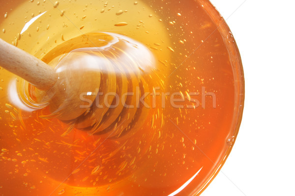 Miel agradable alimentos frescos fondo oro Foto stock © jonnysek