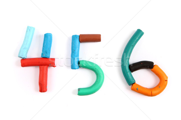 plasticine alphabet  Stock photo © jonnysek