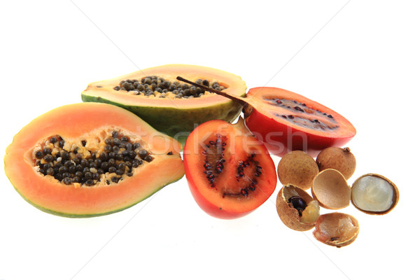 exotic fruits isolated Stock photo © jonnysek