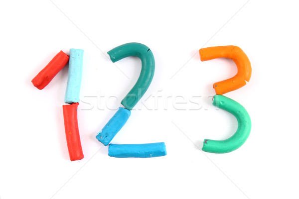 plasticine alphabet  Stock photo © jonnysek