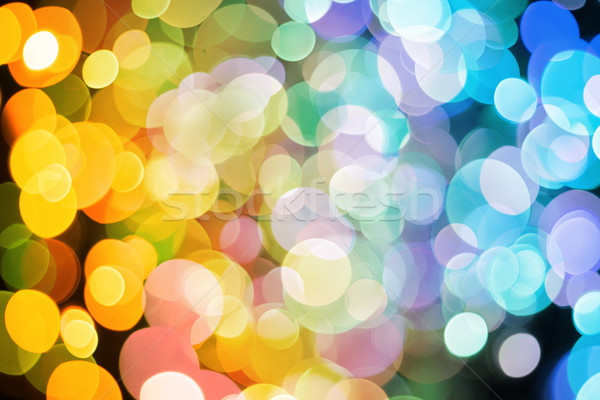 Christmas abstract kerstmis lichten boom licht Stockfoto © jonnysek