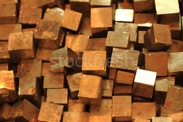 golden cubes background Stock photo © jonnysek