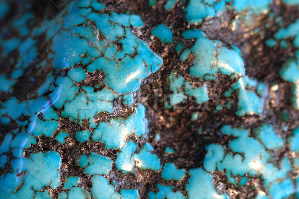 Turkuaz mineral mavi doku moda güzellik Stok fotoğraf © jonnysek
