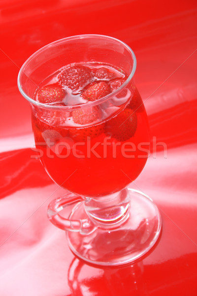 strawberry background Stock photo © jonnysek