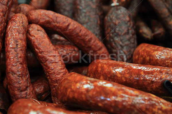 Stock photo: smoked sausages