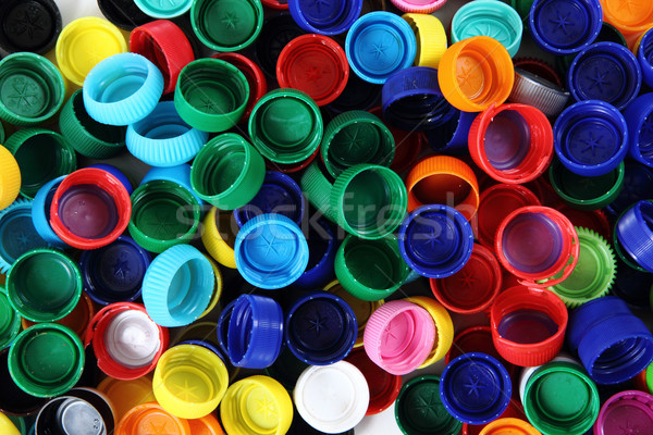 Stock photo: color plastic caps