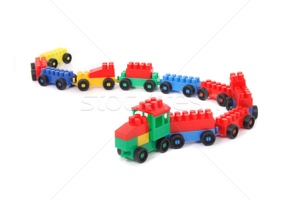 plastic train Stock photo © jonnysek