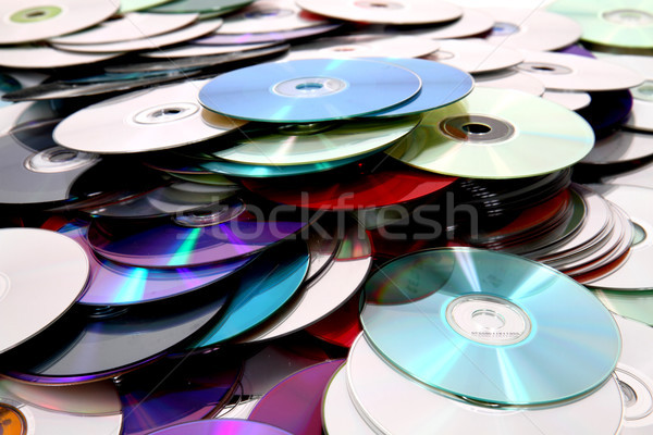 Stock photo: cd and dvd background