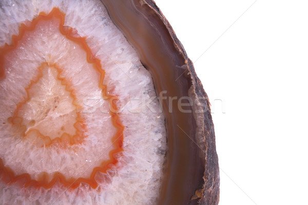 ágata bom laranja branco textura cara Foto stock © jonnysek