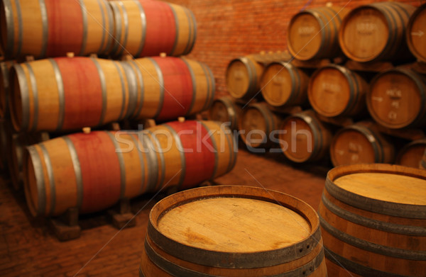 ワイン 食品 木材 バー ドリンク 暗い ストックフォト © joruba