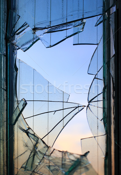 Broken window glass  Stock photo © joruba