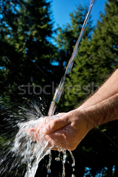 Hand with water Stock photo © joseph73