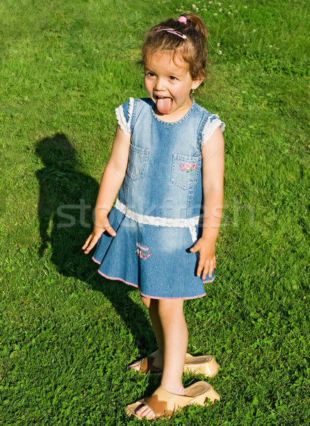 Playful little girl Stock photo © joseph73