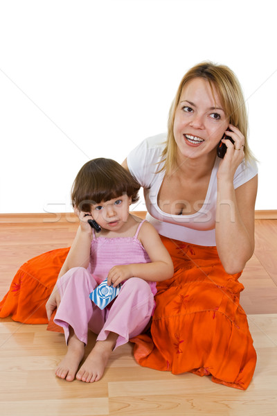 Two girls speaking Stock photo © joseph73