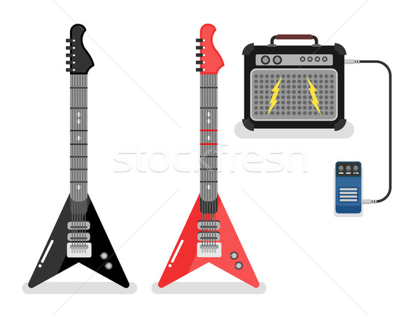 Guitar and amplifier Stock photo © jossdiim
