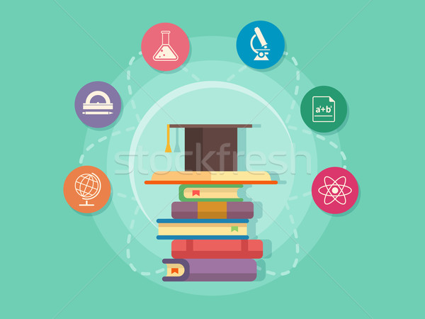 Science education flat style Stock photo © jossdiim
