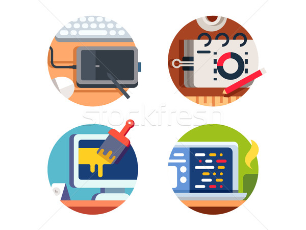 Computer software design Stock photo © jossdiim